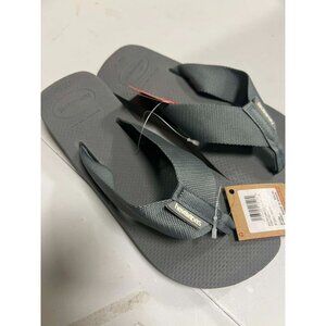 Havaianas Men's Unisex Urban Basic Flip Flops Steel Grey 10